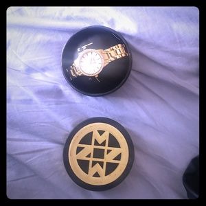 Nicole miller gold watch